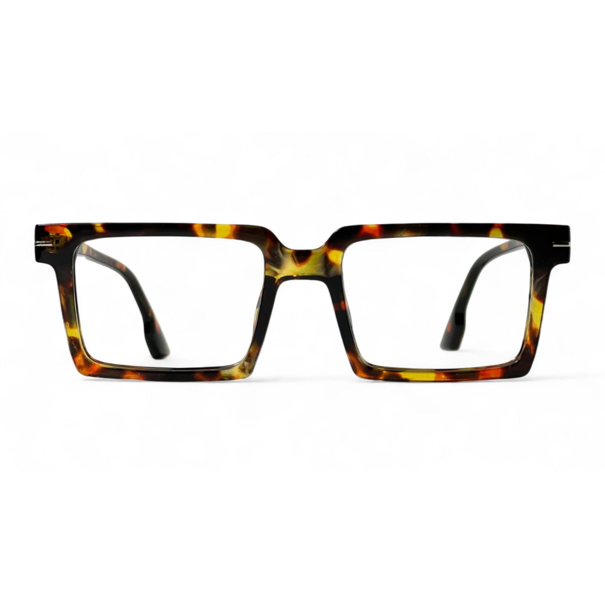 Rivaro Tortoise Rectangle Eyeglasses front view