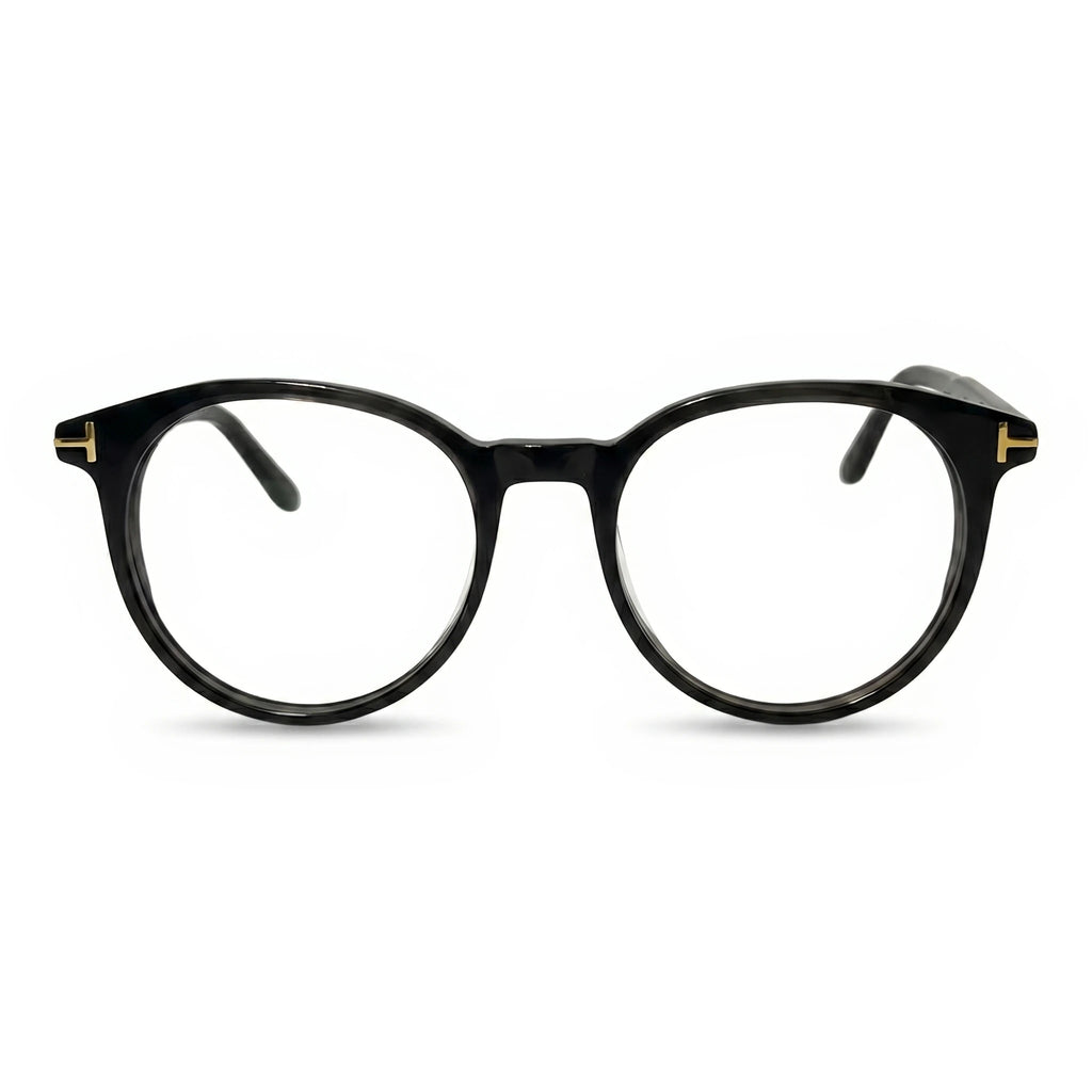 Holm Brown Round Eyeglasses