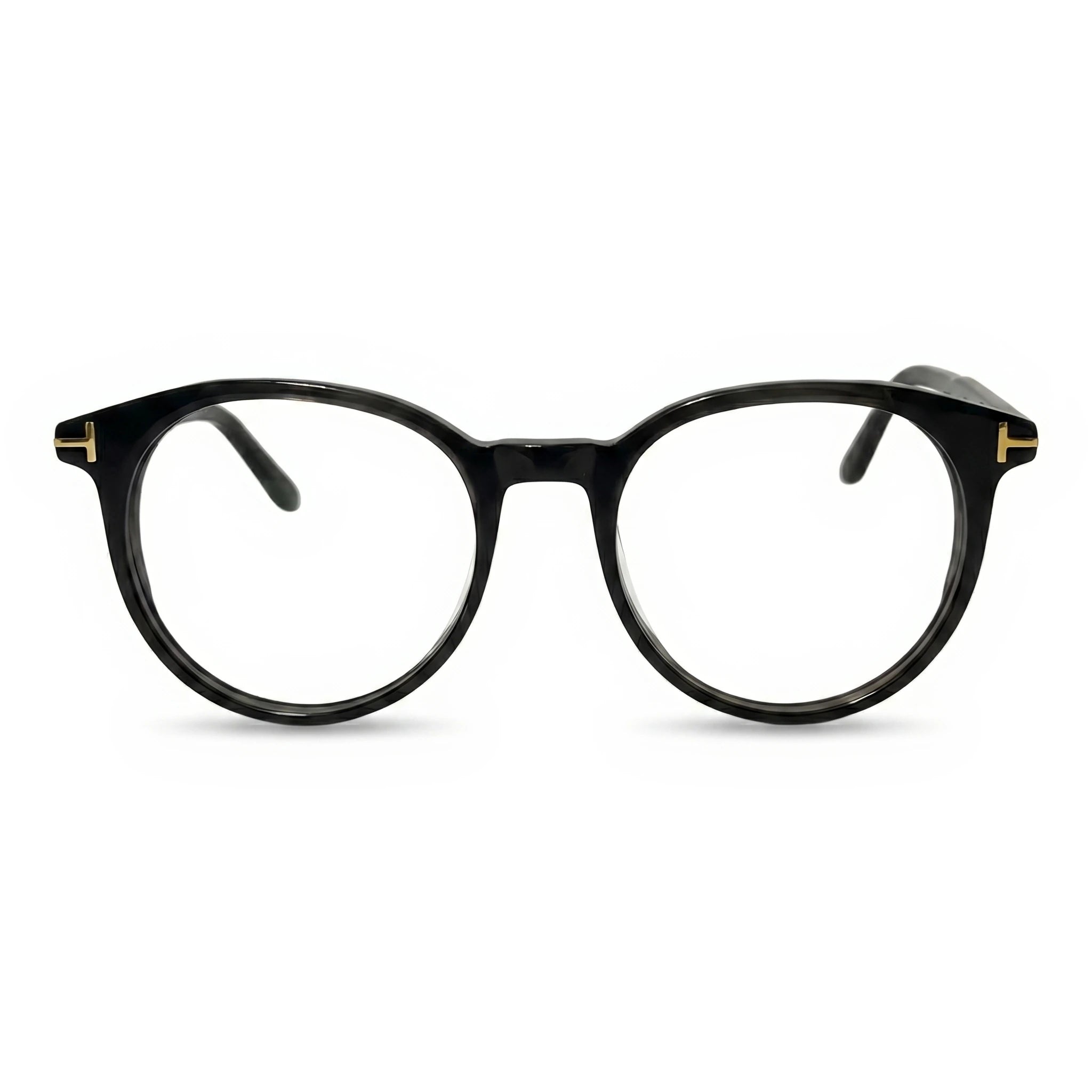 Holm Brown Round Eyeglasses
