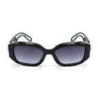 Vellum Black Rectangle Sunglasses front view
