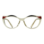 Orrina Clear Cat Eye Eyeglasses front view
