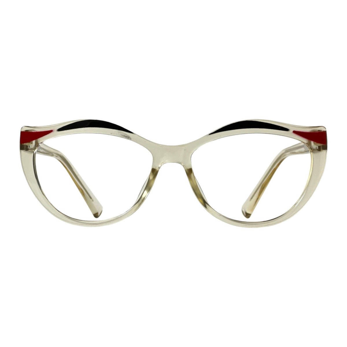 Orrina Clear Cat Eye Eyeglasses front view