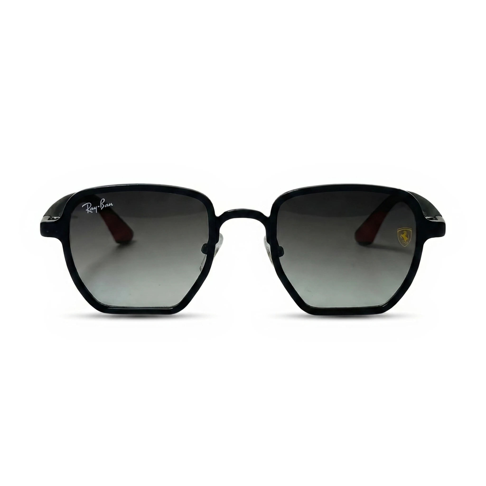 Pulse Black Square Sunglasses
