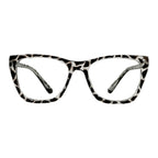 Nivora Black and white Cat Eye Eyeglasses front view