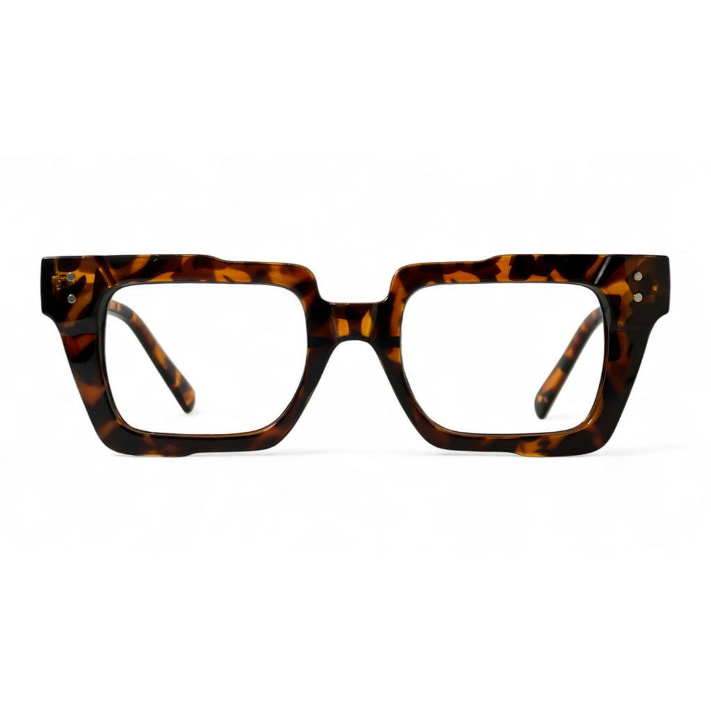 Tauris Tortoise Rectangle Eyeglasses front view