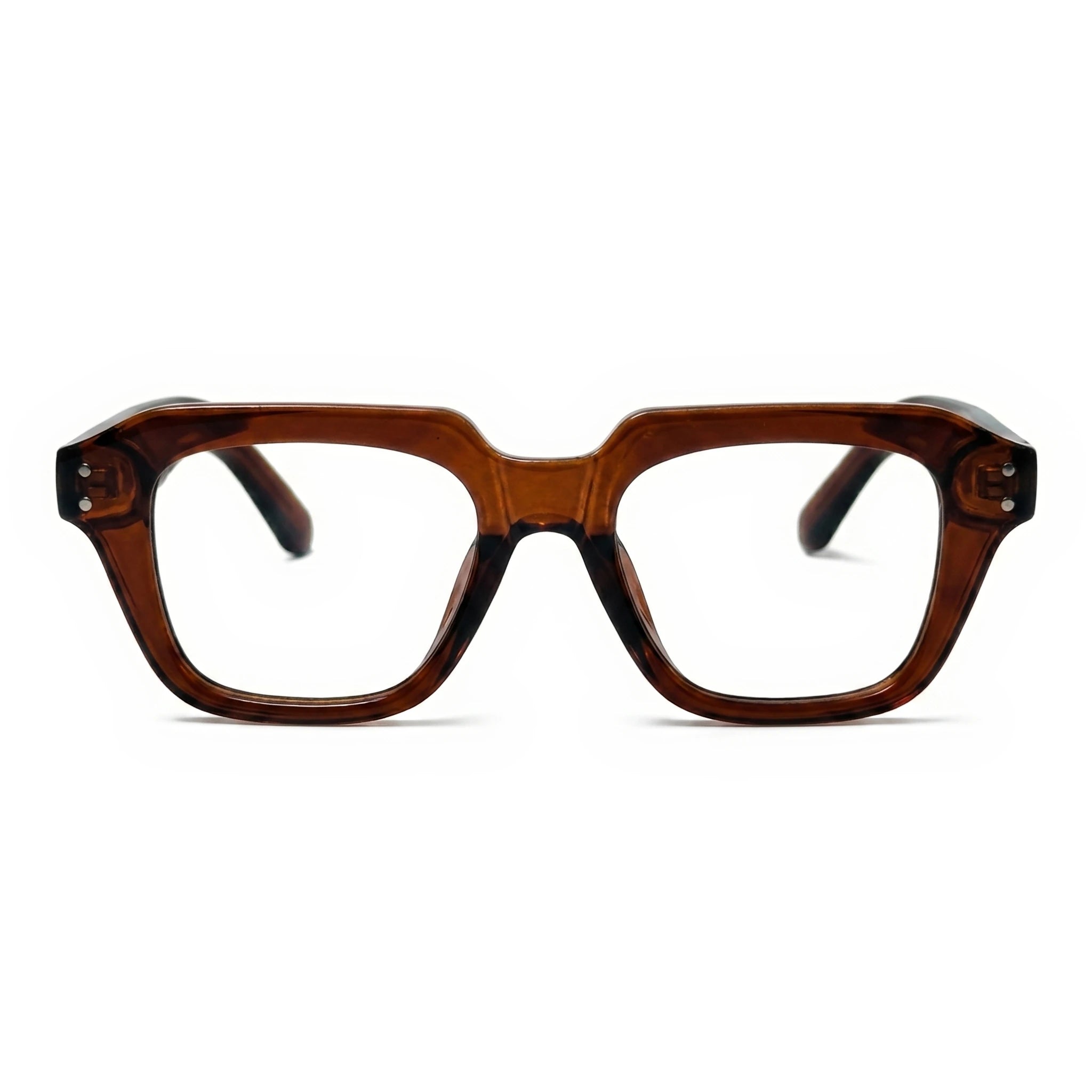 Loam Brown Square Eyeglasses