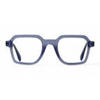 Velmory Blue Rectangle Eyeglasses front view