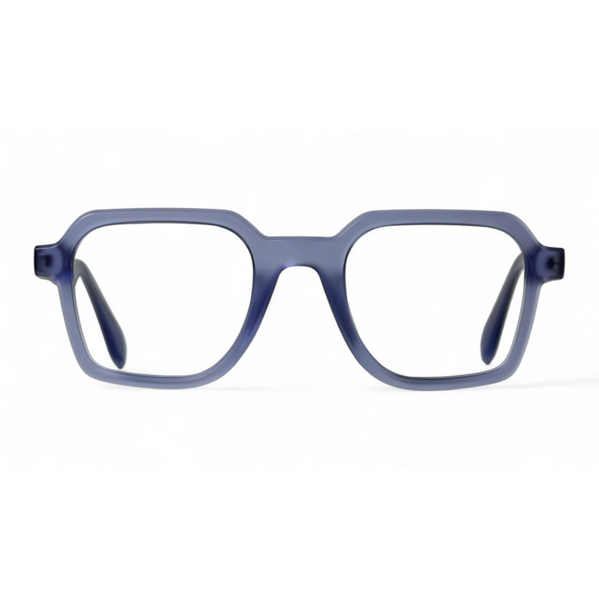 Velmory Blue Rectangle Eyeglasses front view