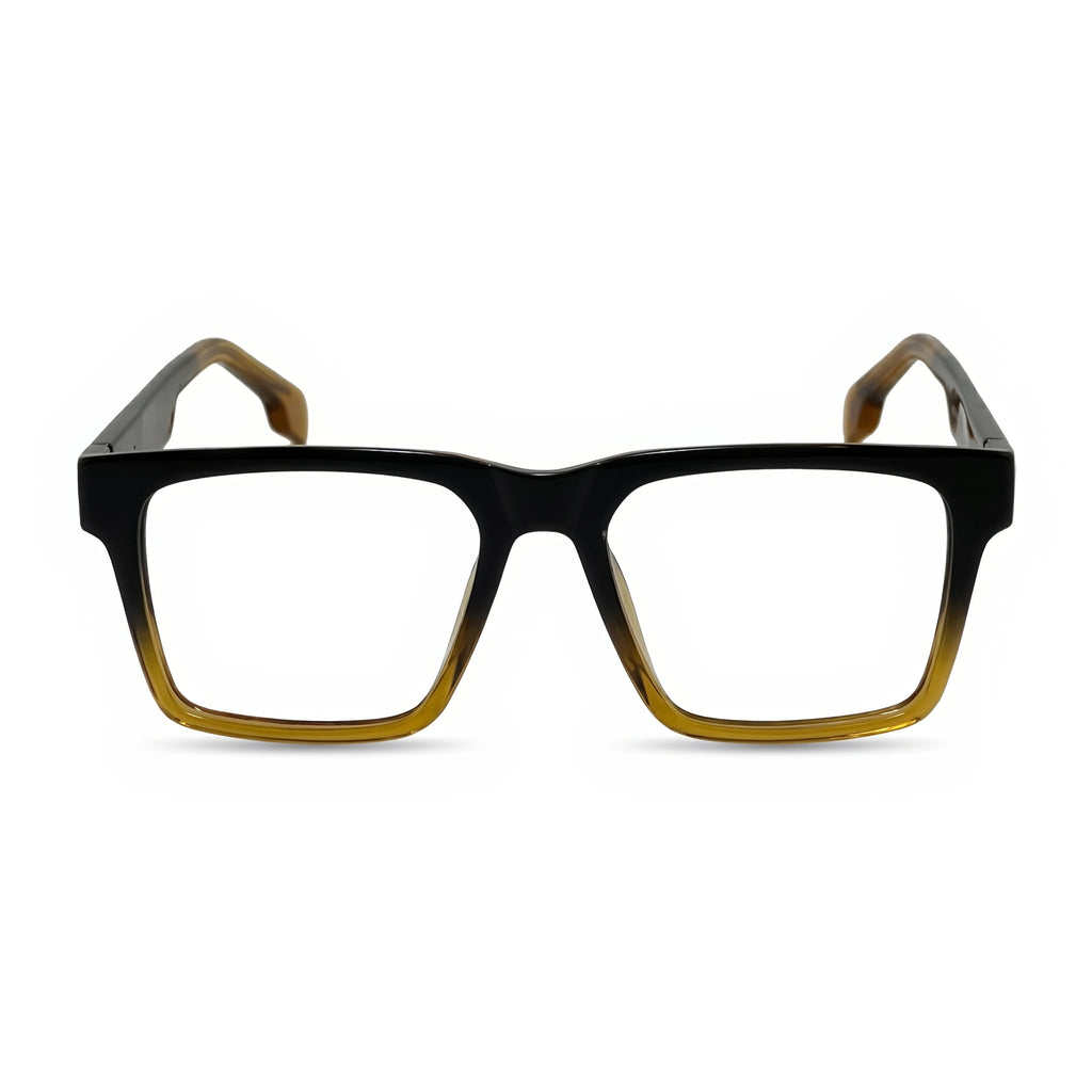 Dax Black golden Rectangle Eyeglasses