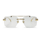 Trace Gold Rectangle Eyeglasses