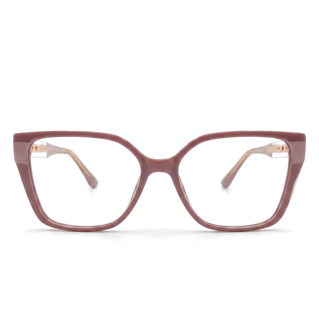 Reva Purple Square Eyeglasses front view
