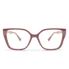 Reva Purple Square Eyeglasses front view