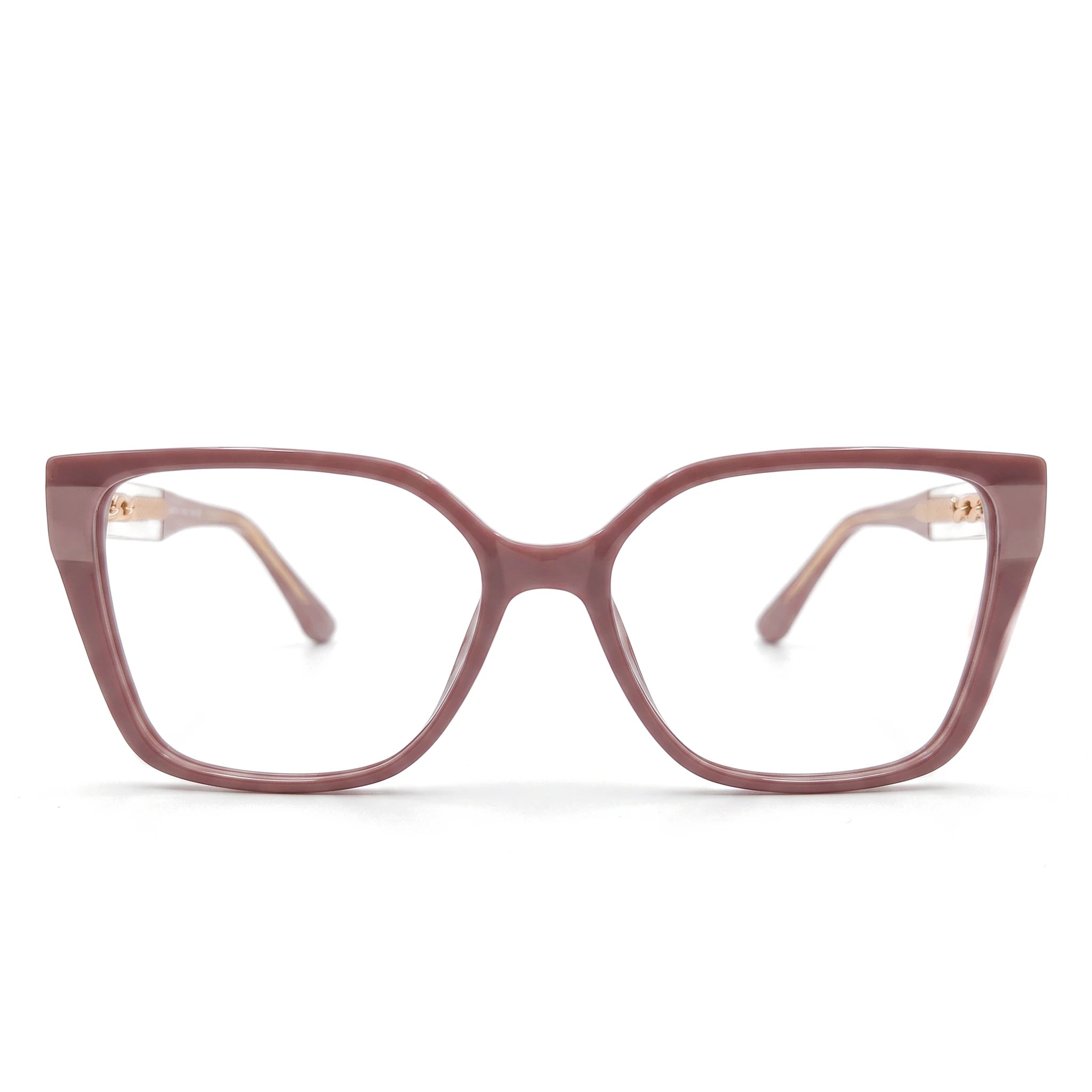 Reva Purple Square Eyeglasses front view