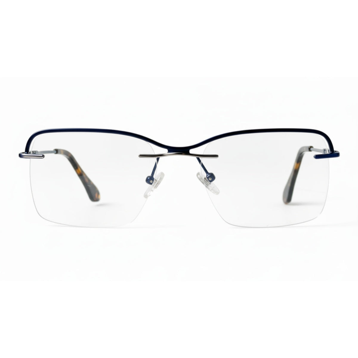Aurenis Gold Rectangle Eyeglasses front view
