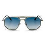 Helm Silver Square Sunglasses