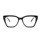 Juno Black Cat Eye Eyeglasses front view