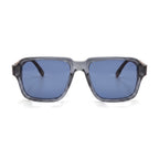 Harbor Blue Square Sunglasses front view