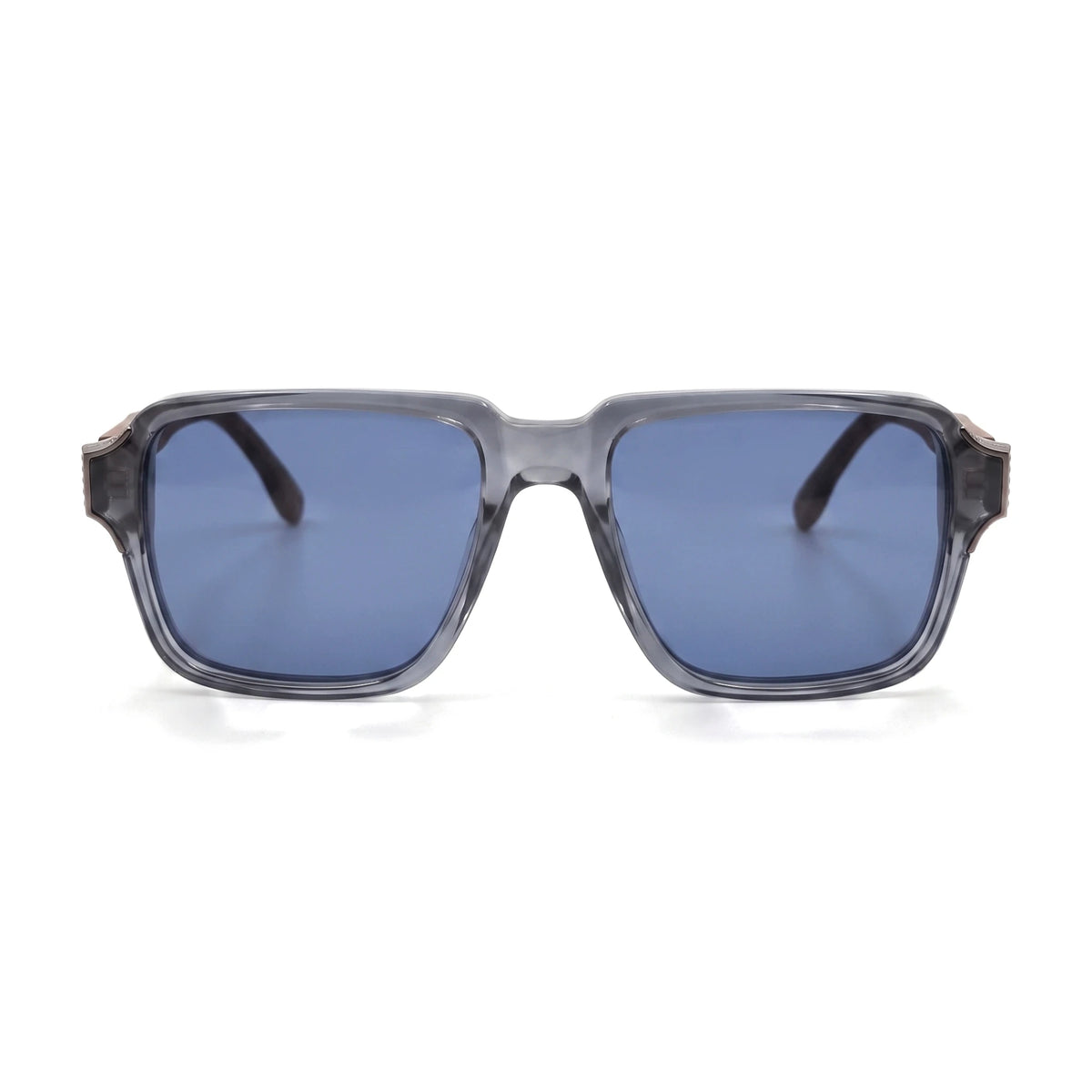 Harbor Blue Square Sunglasses front view