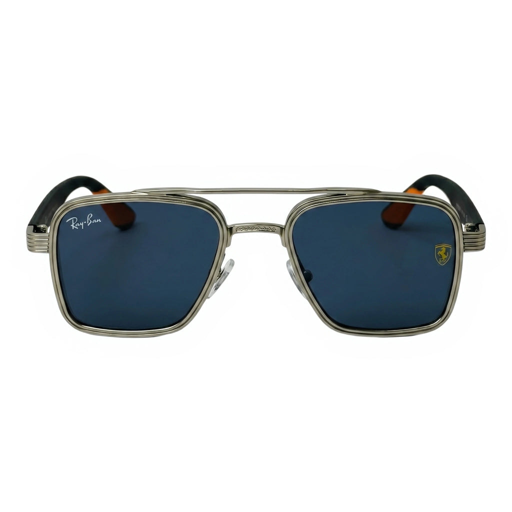 Strike Silver Square Sunglasses
