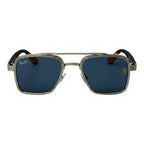 Strike Silver Square Sunglasses