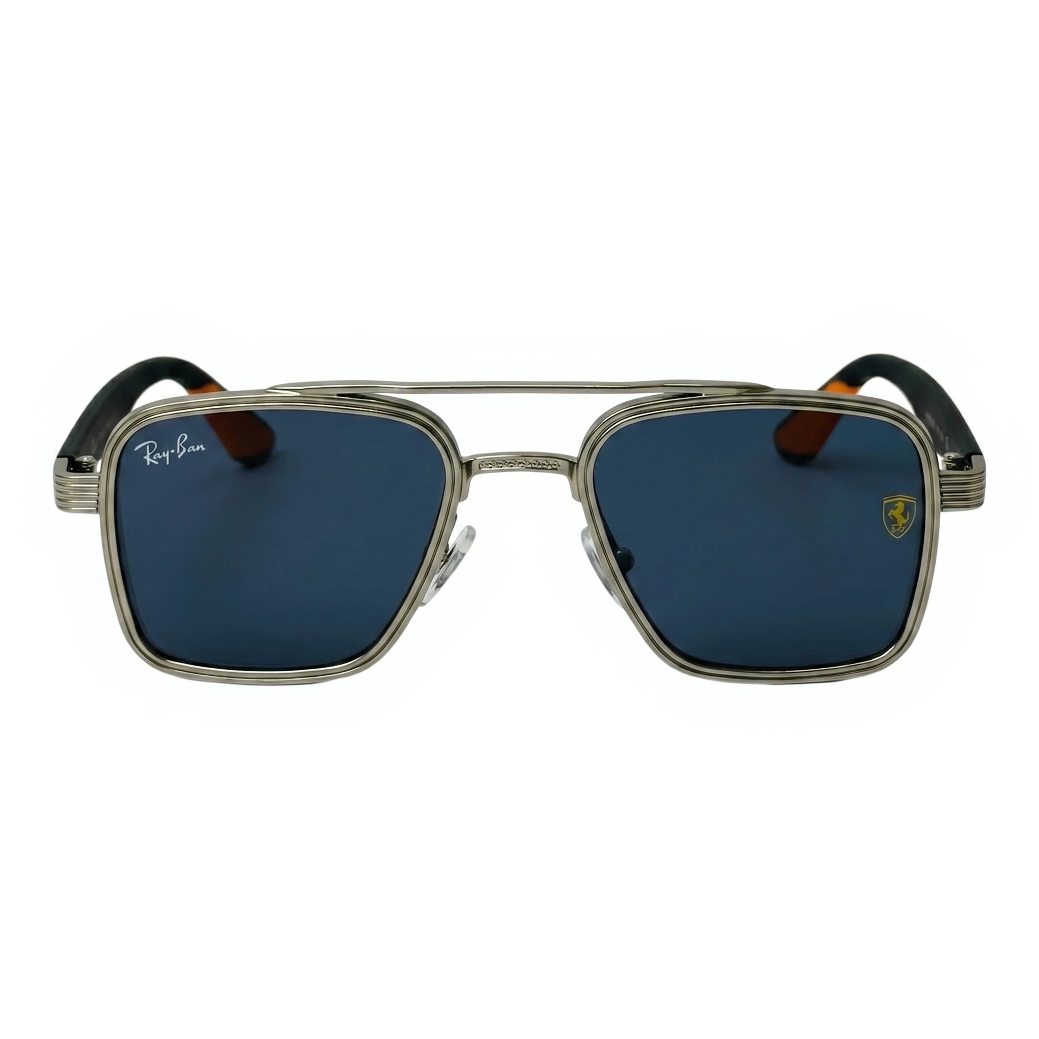 Strike Silver Square Sunglasses