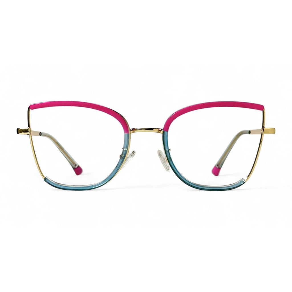 Meriva Pink Cat Eye Eyeglasses front view