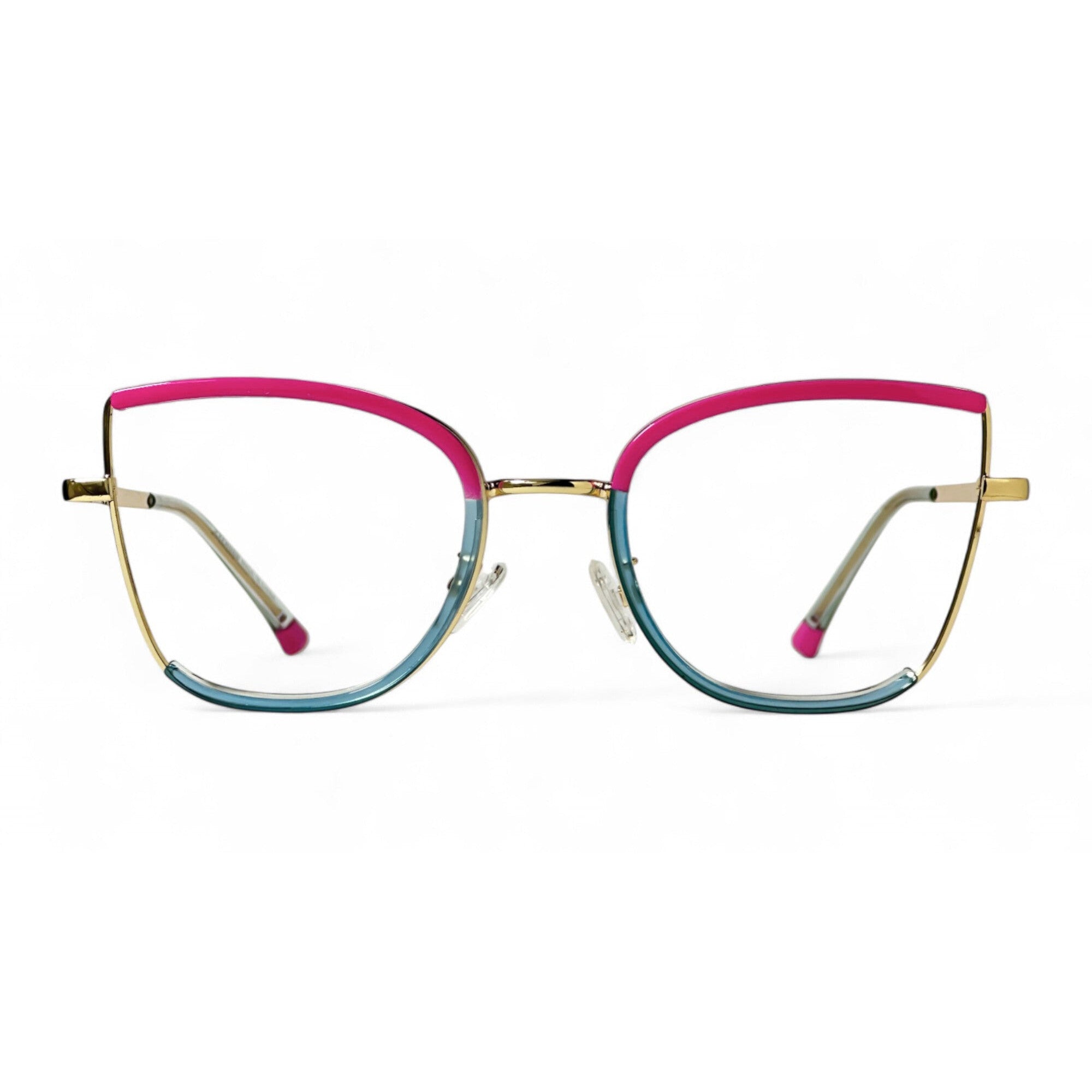 Meriva Pink Cat Eye Eyeglasses front view