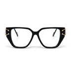 Zola Black golden Cat Eye Eyeglasses