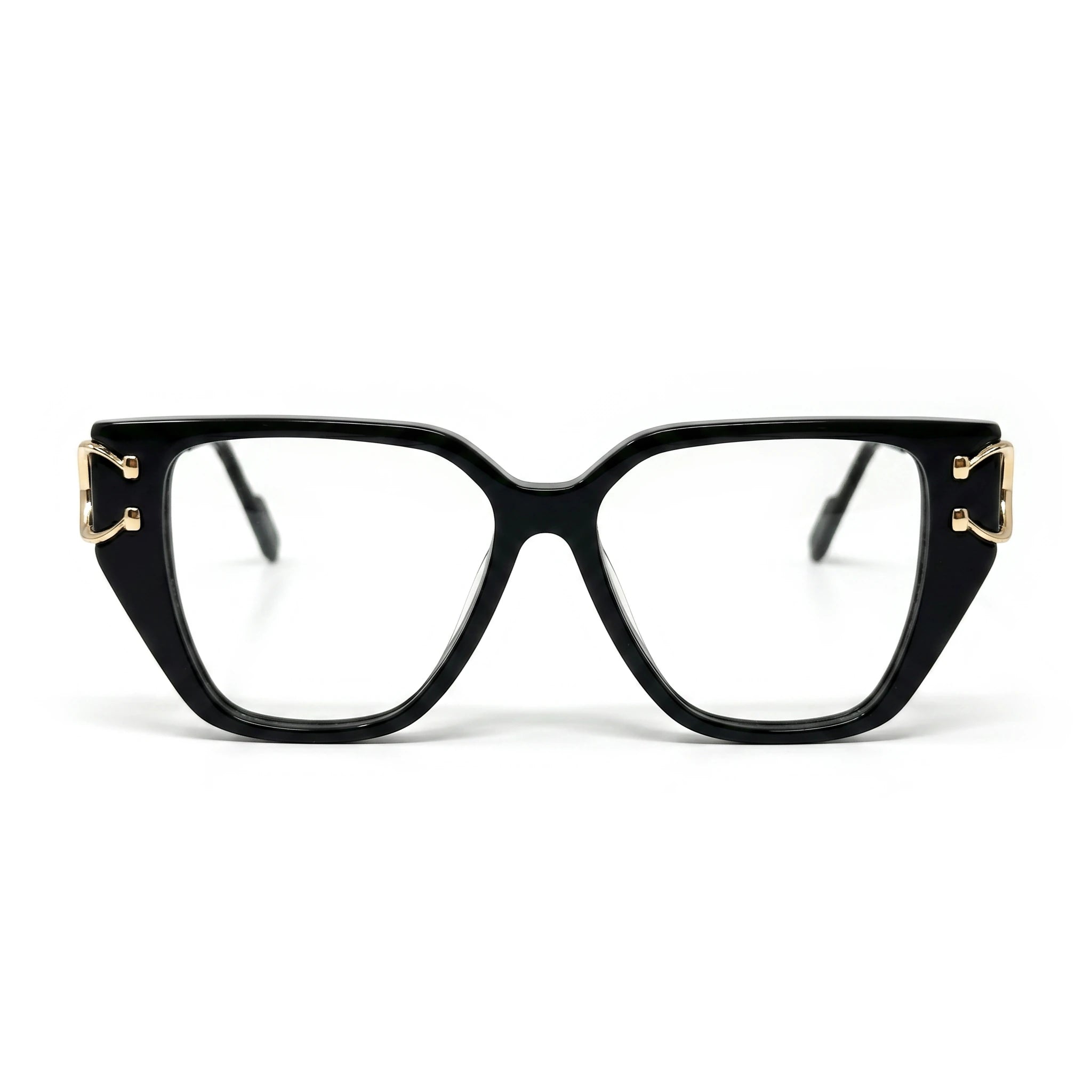 Zola Black golden Cat Eye Eyeglasses