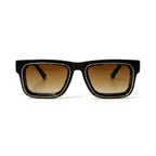 Gauge Black Square Sunglasses