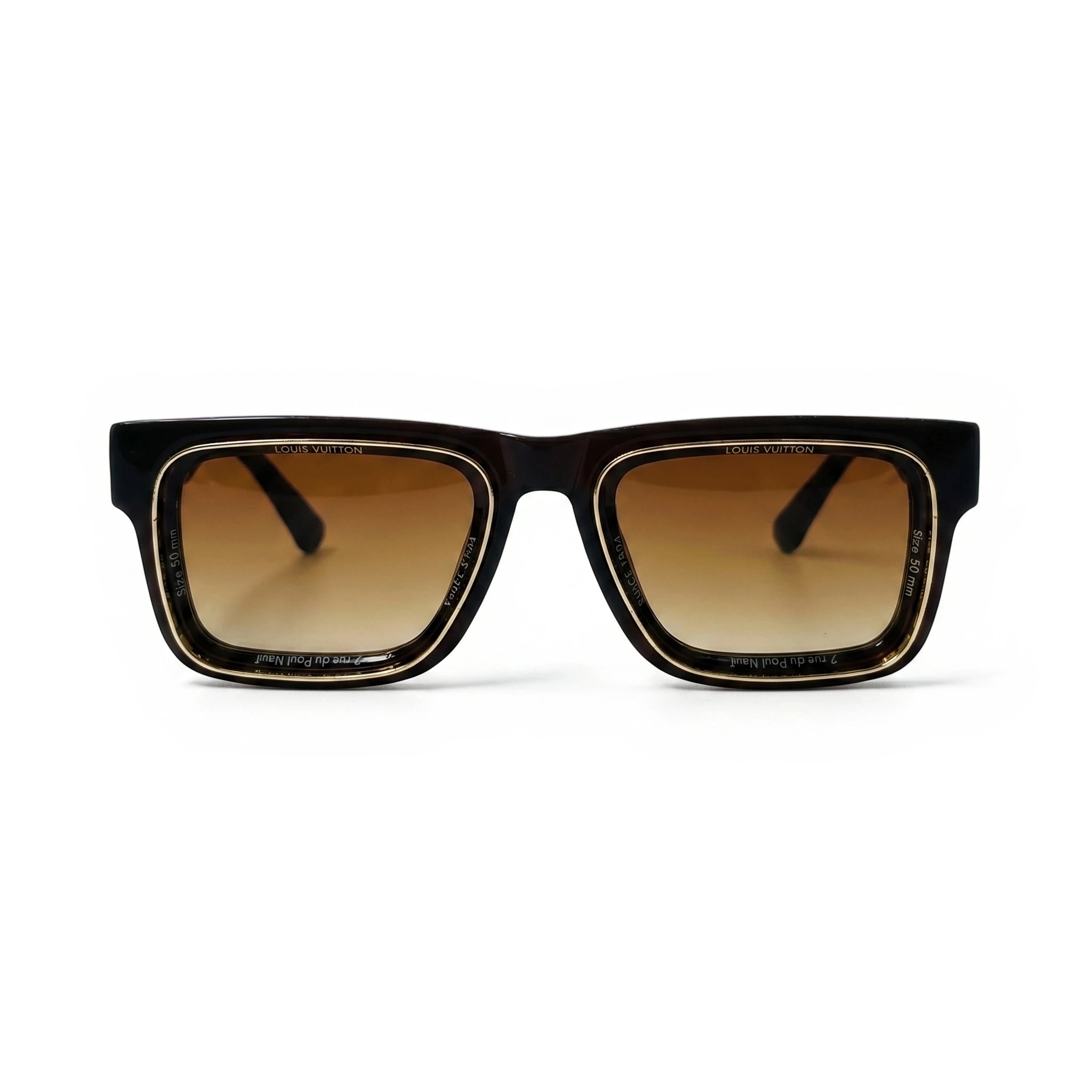 Gauge Black Square Sunglasses