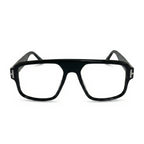 Bron Black Square Eyeglasses