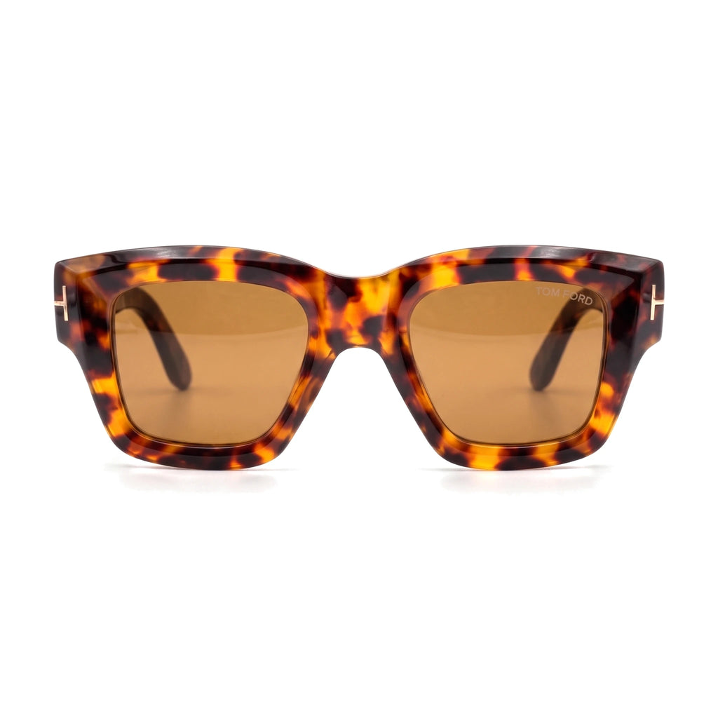 Girder Tortoise Square Sunglasses front view