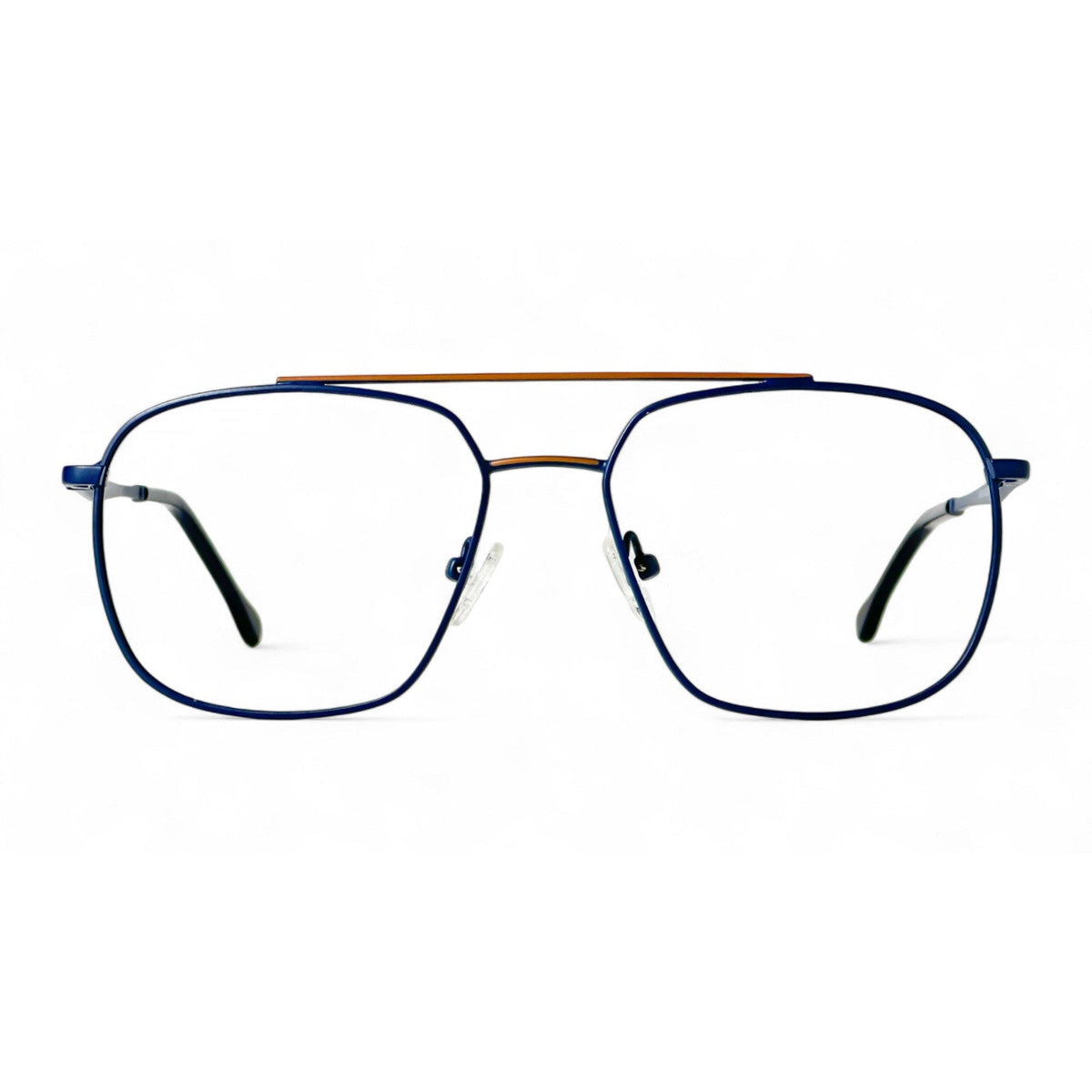 Mirevo Blue Rectangle Eyeglasses front view