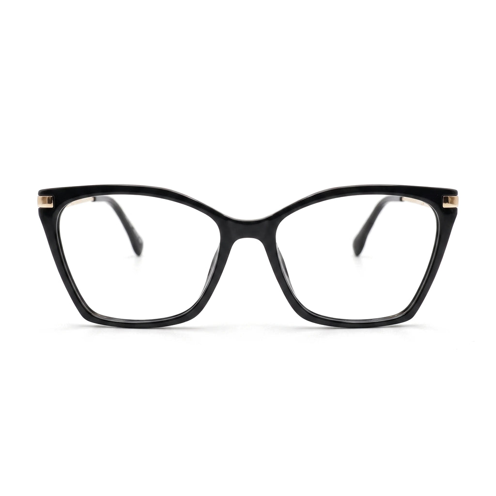 Cove Black Cat Eye Eyeglasses front view