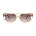 Willow Peach Rectangle Sunglasses front view