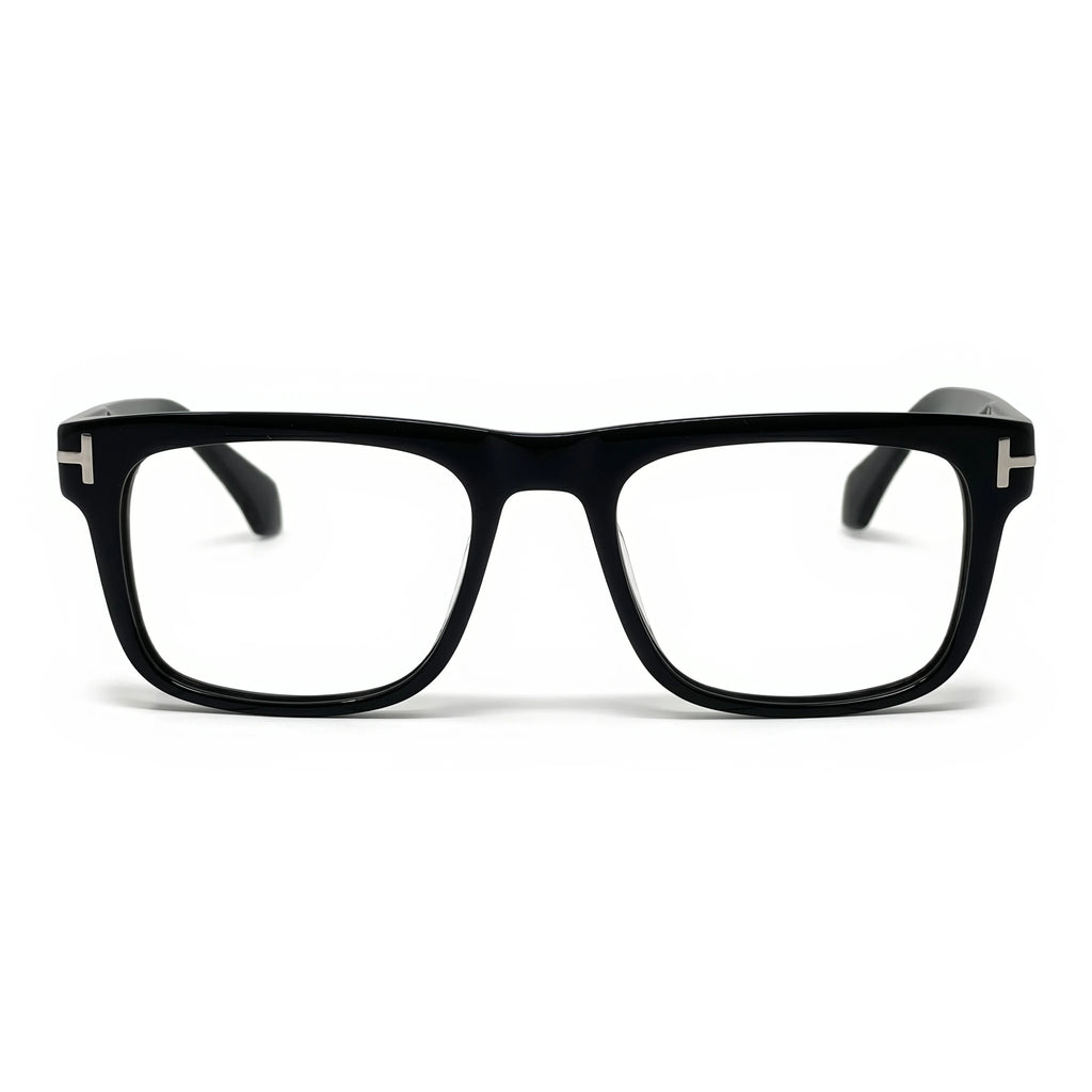 Grif Black Rectangle Eyeglasses
