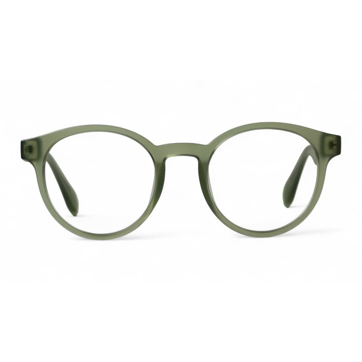 Olivaro Olive Round Eyeglasses front view