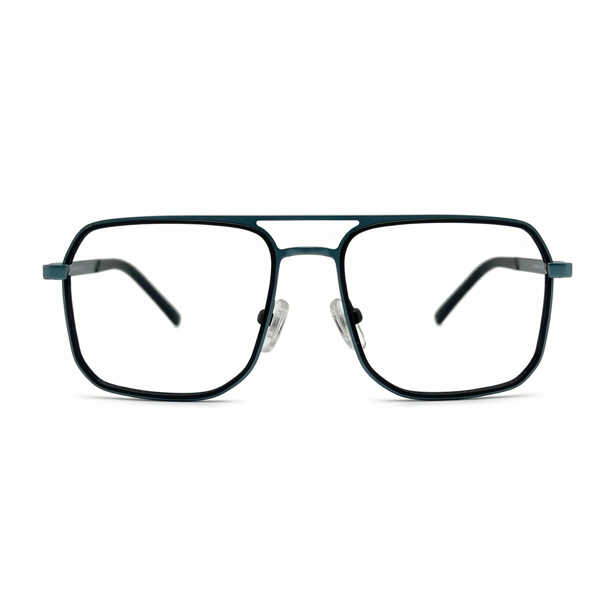 Olen Gray Blue Rectangle Eyeglasses