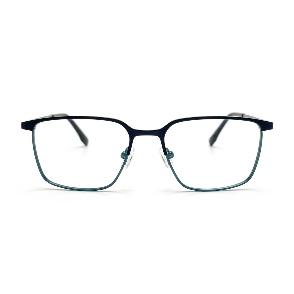 Pax Teal Rectangle Eyeglasses