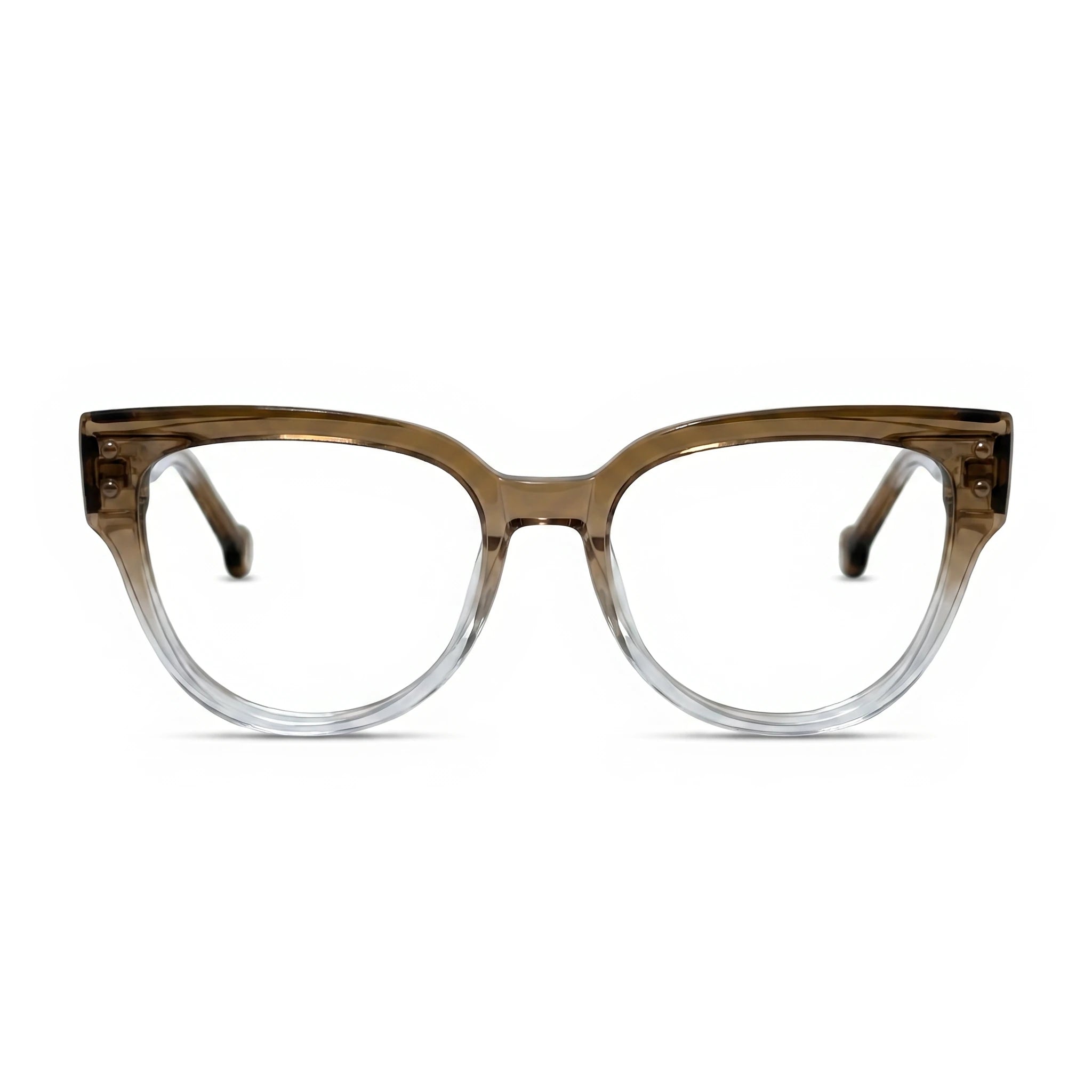 Petra Brownish transpreant Cat Eye Eyeglasses