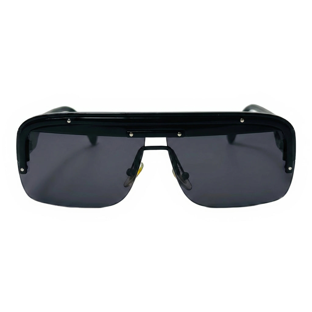 Knox Black Rectangle Sunglasses