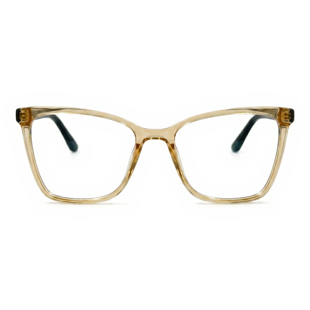 Brace Beige Square Eyeglasses