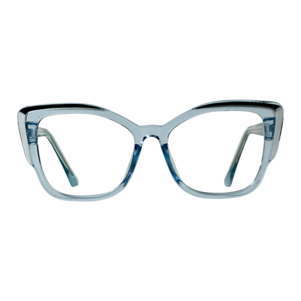 Aurevia Sky blue Cat Eye Eyeglasses front view