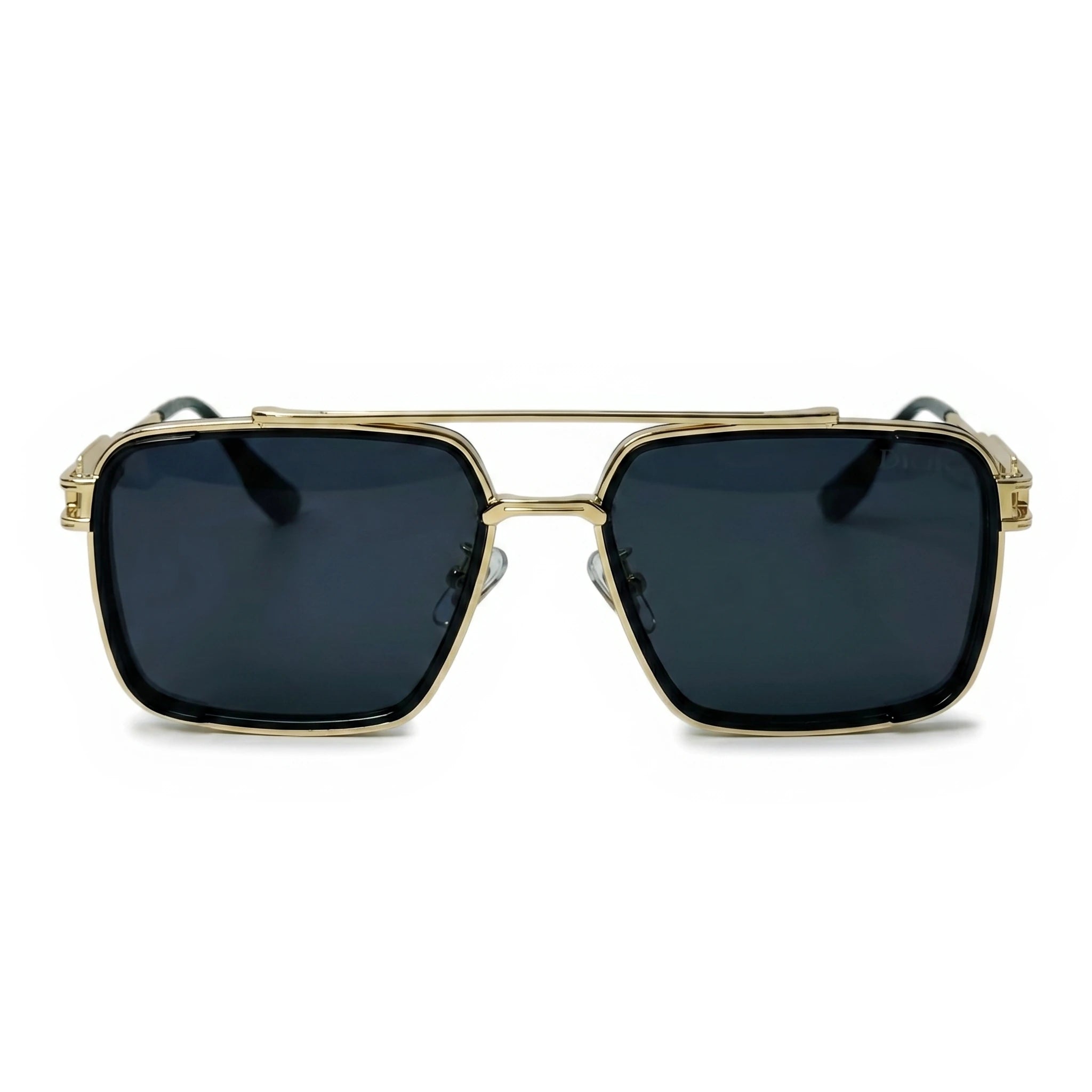 Bolt Gold Square Sunglasses