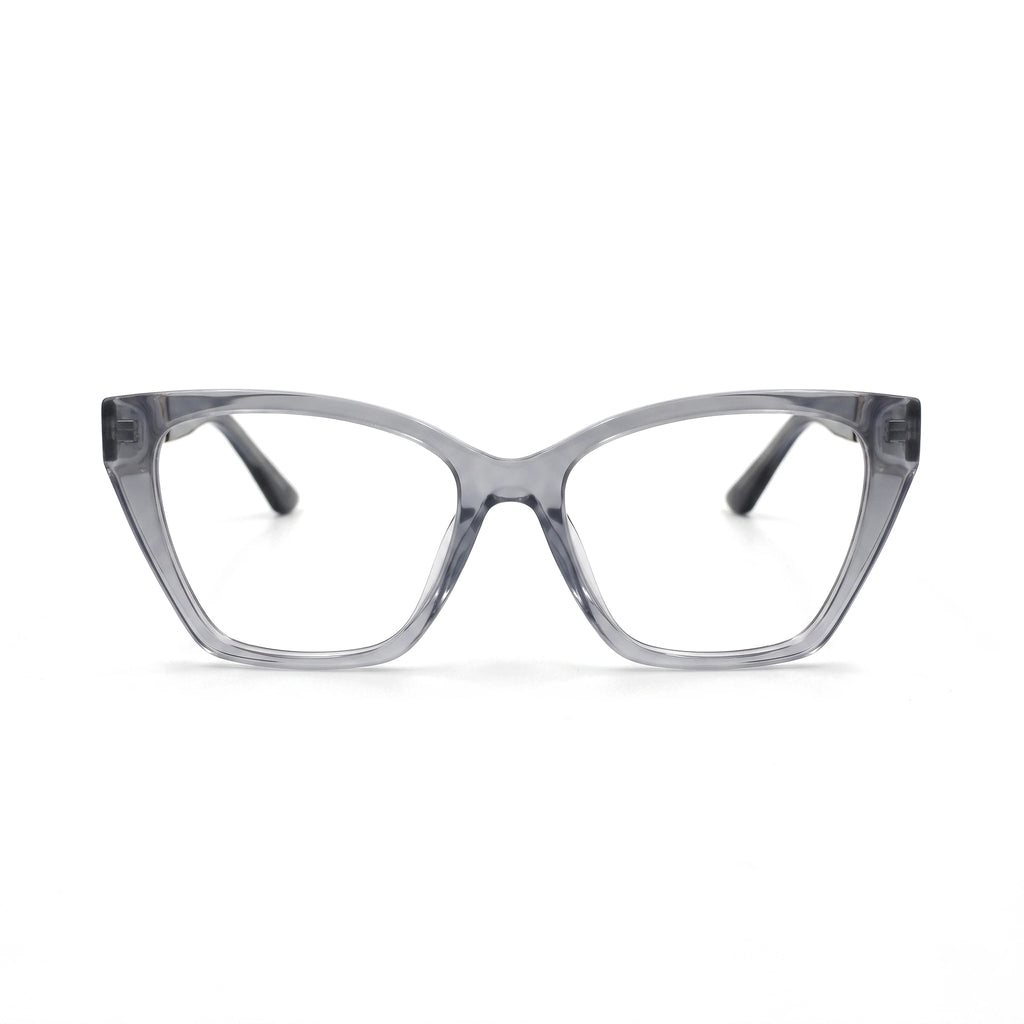 Lune Clear Cat Eye Eyeglasses front view