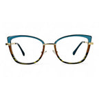 Lunara Green Cat Eye Eyeglasses front view