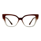 Zeriva Brown Cat Eye Eyeglasses front view