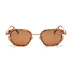 Hexon Gold Tortoise Square Sunglasses front view