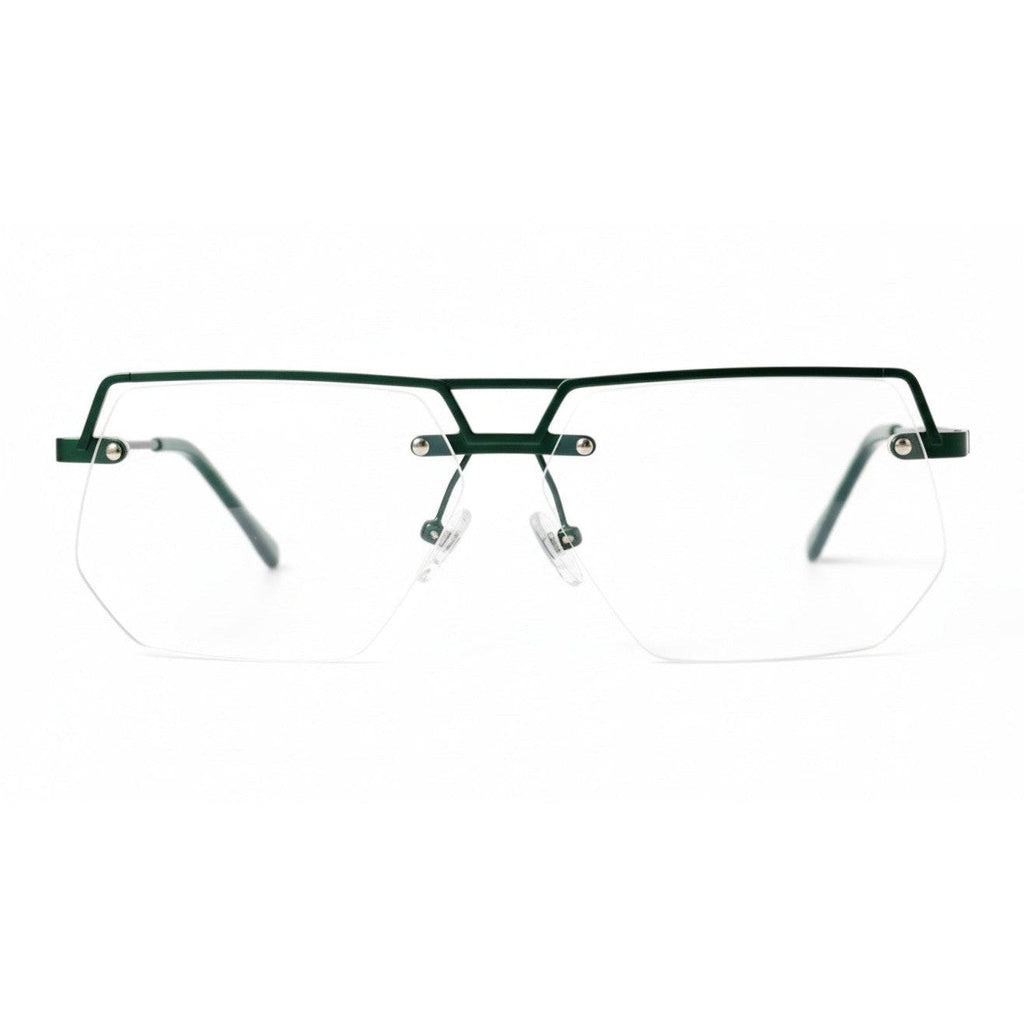 Tavrix Gunmetal Rectangle Eyeglasses front view
